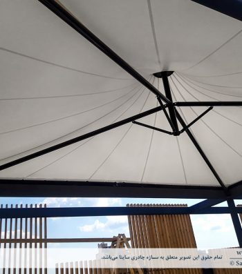 پروژه اجرای سقف پارچه ای روف گاردن در دفتر کافه بازار