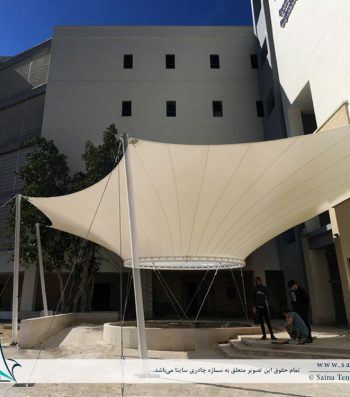 سازه پارچه ای ورودی دانشکده دانشگاه بوشهر