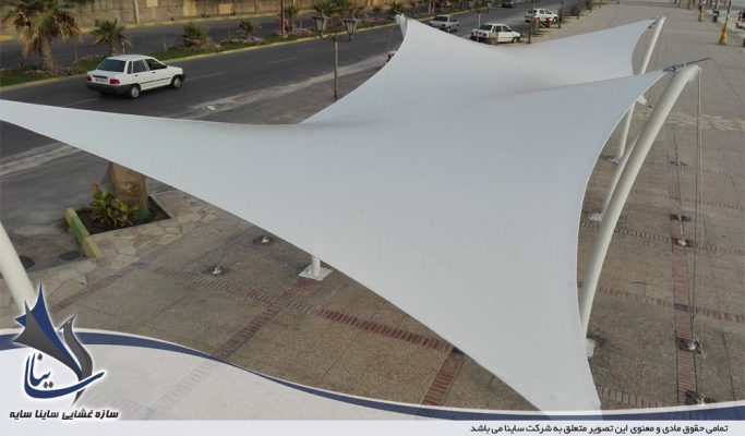 اجرای سازه چادری طرح شید در بوشهر
