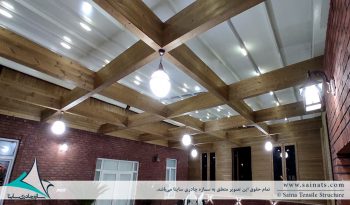 پروژه طراحی سقف متحرک پارچه ای تراس در چهاردانگه