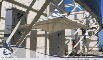 پروژه آلاچیق چادری روف گاردن طرح تترا در بابلسر