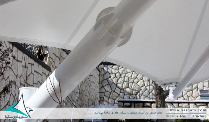 اجرای آلاچیق چادری سانشید هگزا