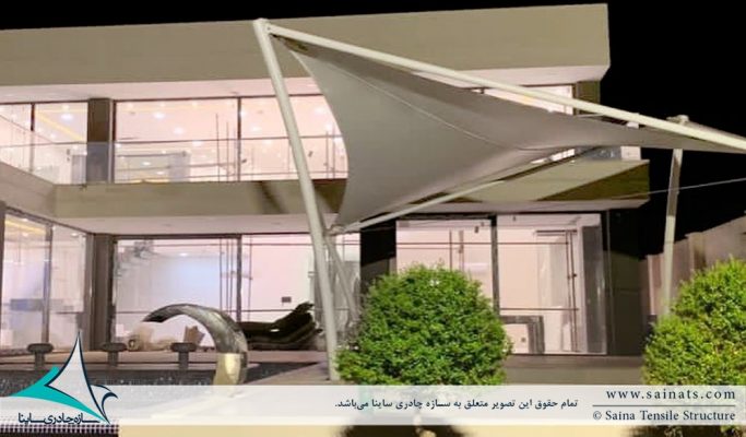 طراحی و اجرای آلاچیق چادری ویلا در کردان کرج
