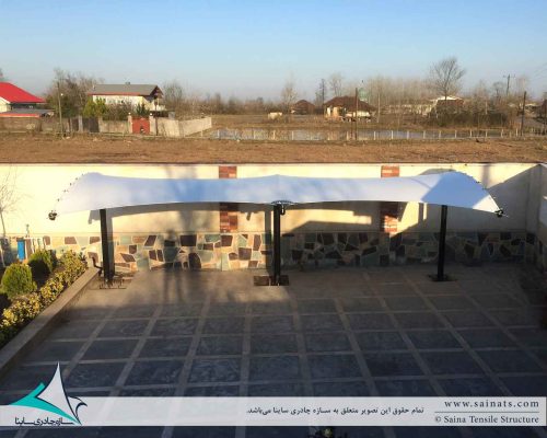 yard-fabric-canopy-سایبان-پارکینگ-حیاط