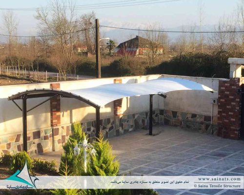 yard-fabric-canopy-سایبان-پارچه-ای-خودرو