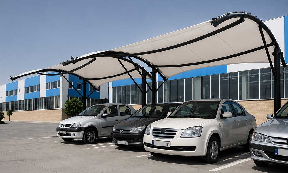 سازه-چادری-آرک-02-سایبان-ماشین-arc-02-fabric-canopy