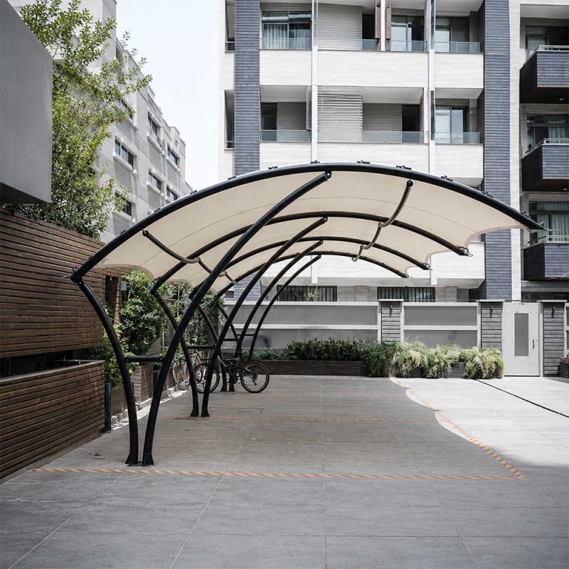 سازه-چادری-آرک-رویال-سایبان-ماشین-royal-arc-fabric-canopy